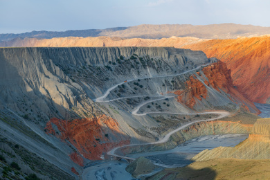 中国新疆伊犁州安集海大峡谷