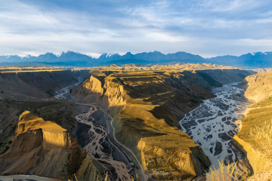 中国新疆伊犁州安集海大峡谷