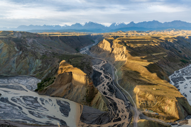 中国新疆伊犁州安集海大峡谷