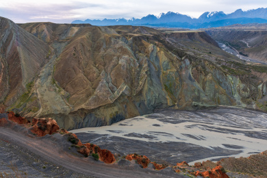 中国新疆伊犁州安集海大峡谷