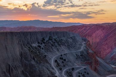 中国新疆伊犁州安集海大峡谷