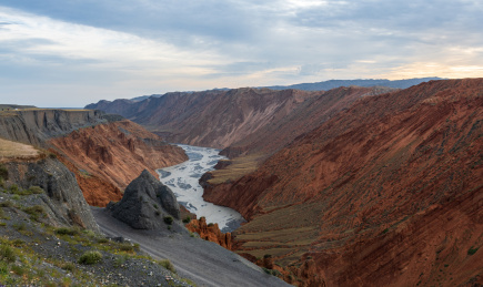 中国新疆伊犁州安集海大峡谷