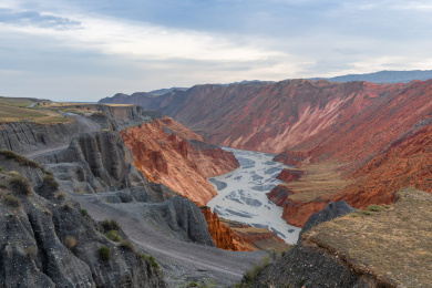 中国新疆伊犁州安集海大峡谷