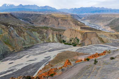 中国新疆伊犁州安集海大峡谷