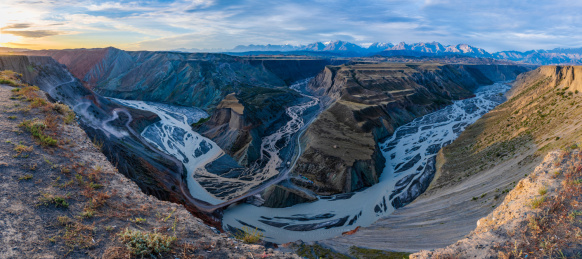 中国新疆伊犁州安集海大峡谷