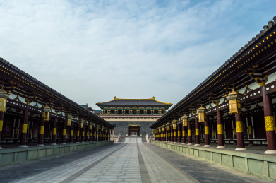 中国湖北襄阳盛世唐城宫殿