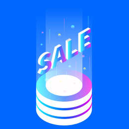 SALE促销2.5D矢量插画素材