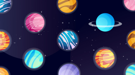 未来太空宇宙科技元素矢量背景素材