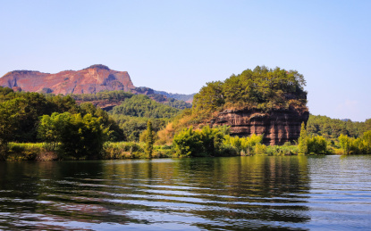 广东省韶关仁化县丹霞山锦江自然风光