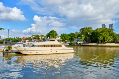 广州珠江沿岸城市繁华风景