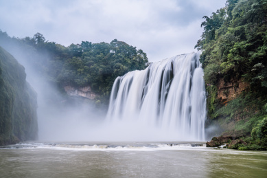 中国贵州黄果树大瀑布风光