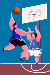 深色抽象篮球上篮海报商务人物背景