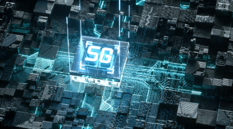 电子科技电路传输5g科技概念芯片