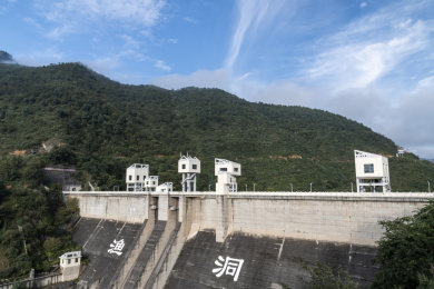 中国云南昭通渔洞水库大坝