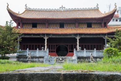 湖南永州零陵文庙古建筑特写