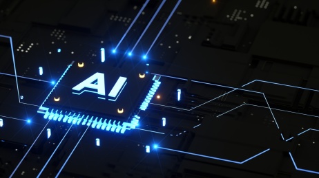 AI人工智能科技未来数据传输背景素材