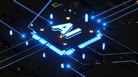 AI人工智能科技未来数据传输背景素材