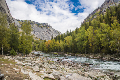 中国新疆阿勒泰富蕴县可可托海景区