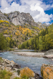 中国新疆阿勒泰富蕴县可可托海景区
