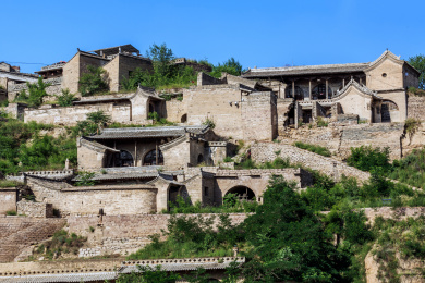 中国山西省临县碛口镇李家山村古民居建筑群