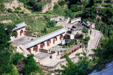 中国山西省临县碛口镇李家山村窑洞式建筑群