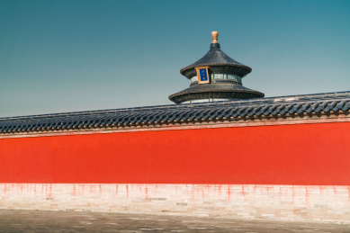 北京天坛公园里的祈年殿