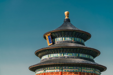 北京天坛公园里的祈年殿