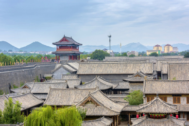 中国山东省潍坊市青州古城风光