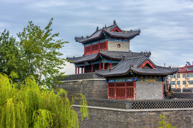 中国山东省潍坊市青州古城奎星楼