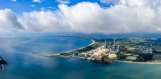 中国广东省汕尾市红海湾半岛发电站