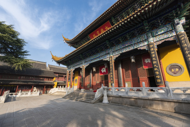 江苏镇江金山寺中国古建筑景观