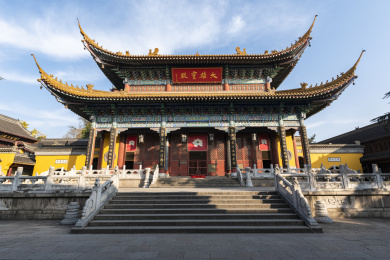 江苏镇江金山寺中国古建筑景观