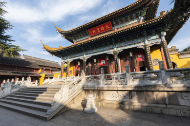江苏镇江金山寺中国古建筑景观