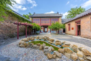 中国山东省滨州市杜受田故居的绣楼