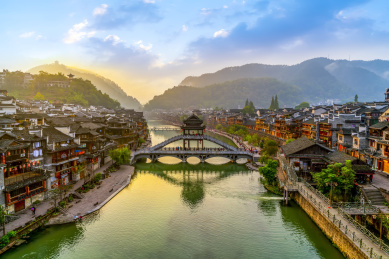 湖南凤凰古城风光