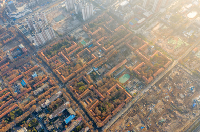 湖北省武汉市青山红钢城航拍