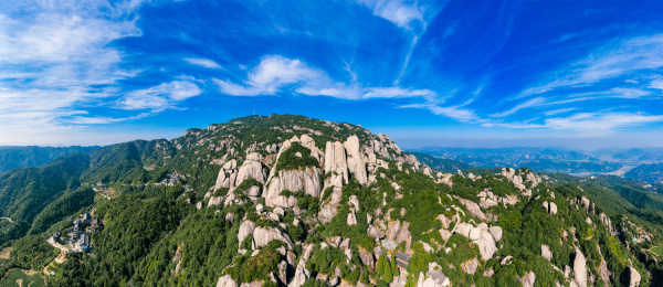 中国福建省宁德市太姥山航拍风光