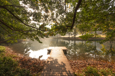 中国浙江省杭州市太子湾步行栈道