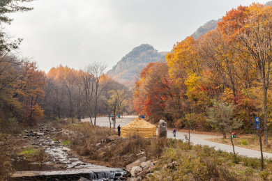 辽宁抚顺猴石国家公园秋季自然风光