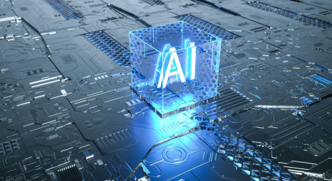 AI人工智能科技芯片概念场景海报