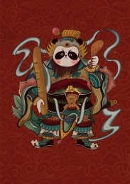 熊猫门神