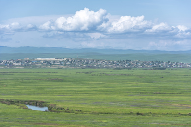 内蒙古呼伦贝尔186彩带河景区自然风光