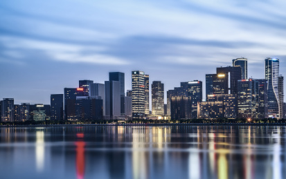 杭州钱江新城夜景