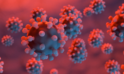 3D渲染 冠状病毒效果图