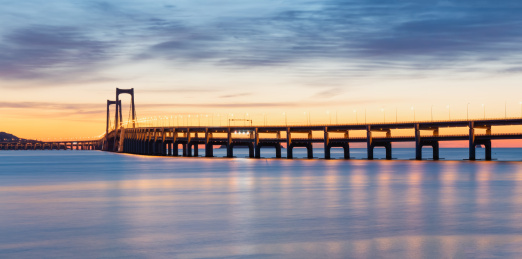 中国辽宁大连星海湾日出