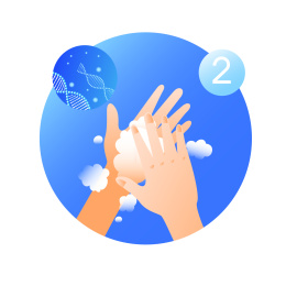 洗手卫生健康矢量插画