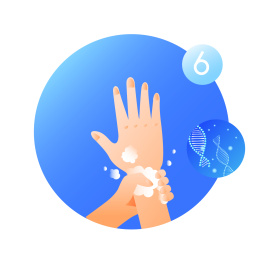 洗手卫生健康矢量插画