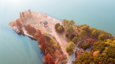 武汉东湖落雁岛风光