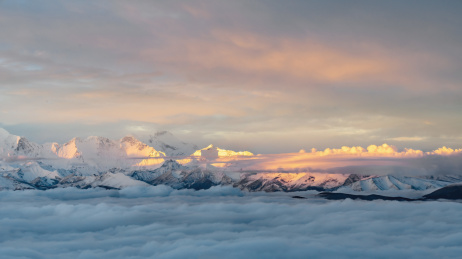 中国西藏定日卓奥友峰