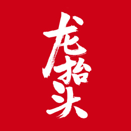 龙抬头手写汉字书法字体字形中国风